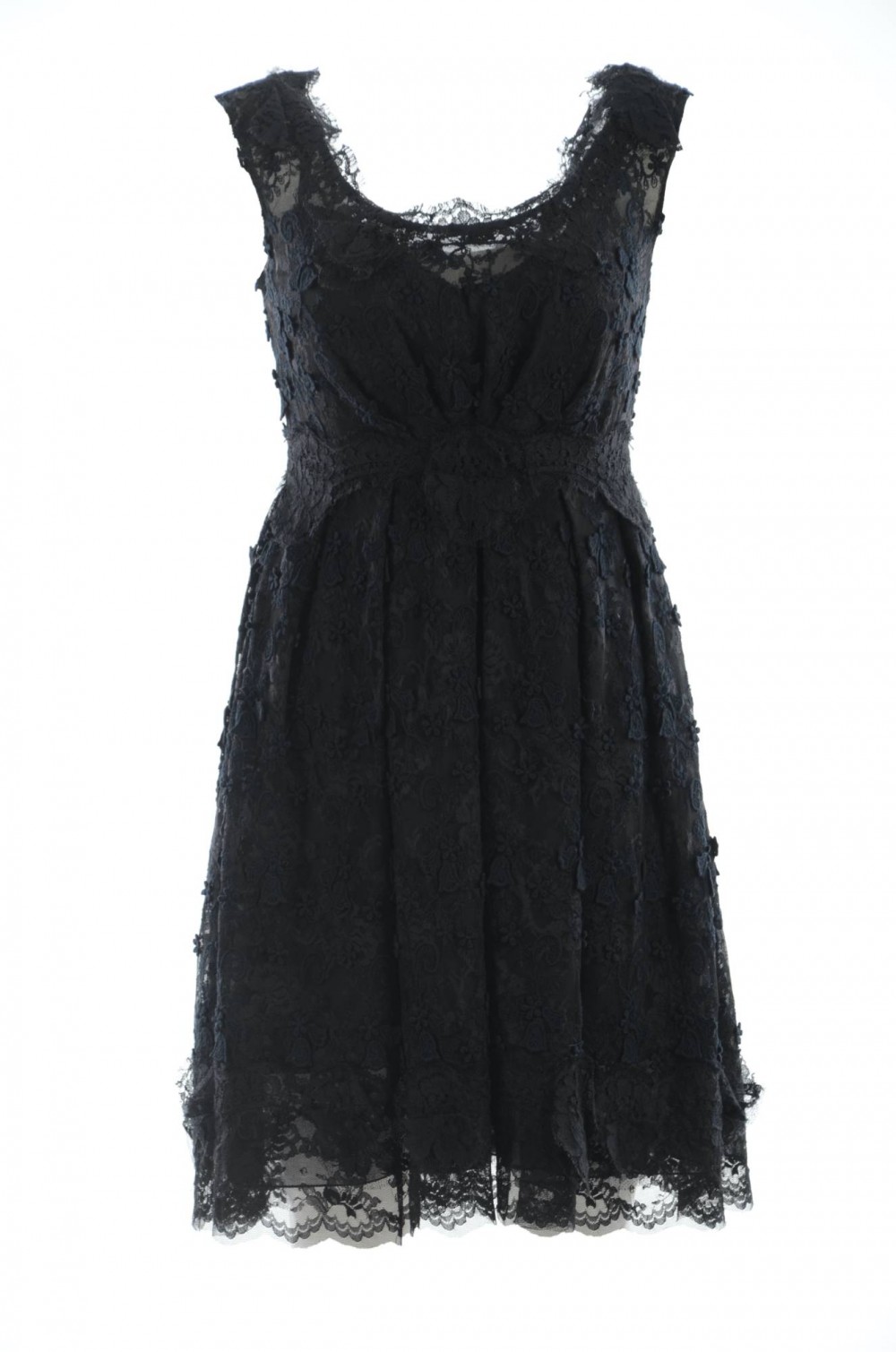 dolce and gabbana black lace dress
