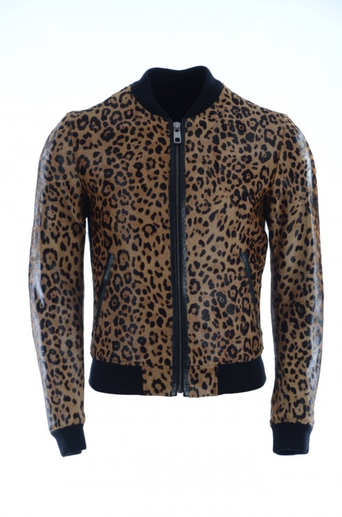 Dolce & Gabbana Men Leather Jacket G9FA0L FUL4Z