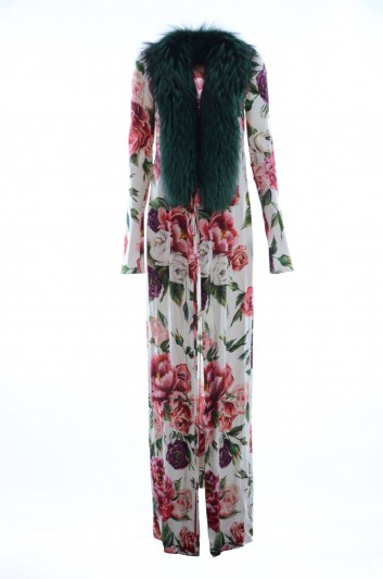 Dolce & Gabbana Abrigo Seda Floral Mujer - F0U62T GDJ21