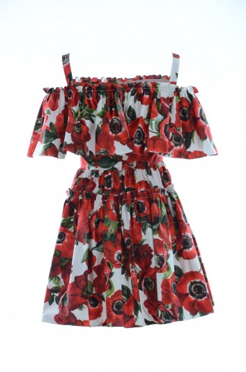 Dolce & Gabbana Women Flowers Straps Mini Dress - F63X7T HS5DP