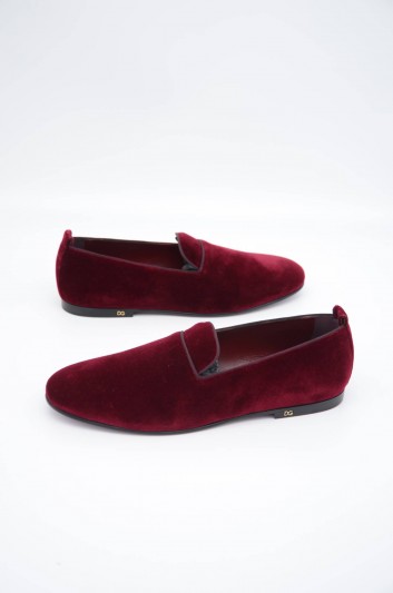 Dolce & Gabbana Men Velvet Slippers - A50312 A6808