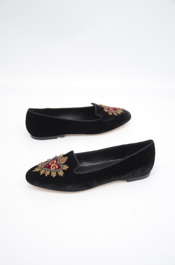 Dolce & Gabbana Women Velvet Slippers - CP0051 B4195