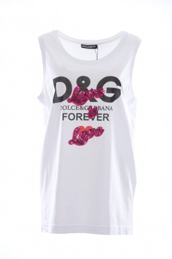 Dolce & Gabbana Women Sleeveless T-Shirt - F8K75Z FH74J