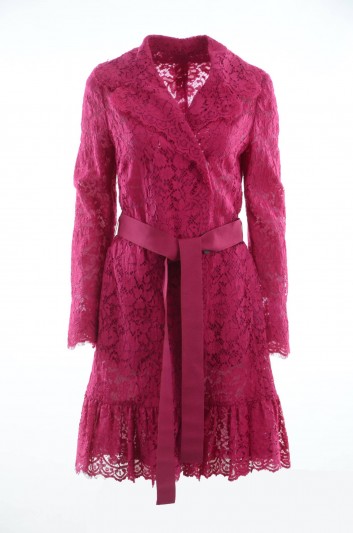 Dolce & Gabbana Women Lace Trench Coat - F0U63T HLMHW