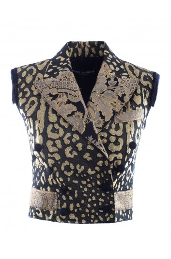 Dolce & Gabbana Chaleco Vestir Bordado Mujer - F295HT HJMBW