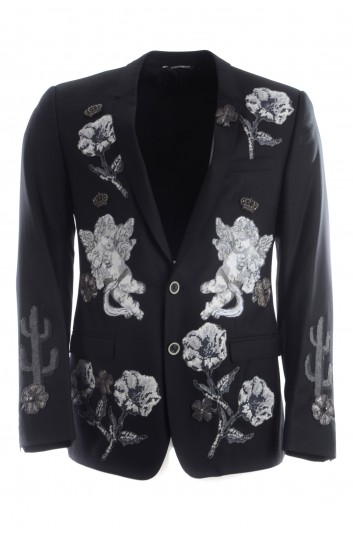 Dolce & Gabbana Men Embroidered Decorations & Jewels Blazer - G2IP1Z FJ3B9