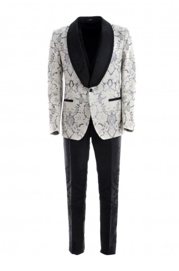 Dolce & Gabbana Men Flowers 3 Pieces 1 Button Suit - GKN5MT GEL58