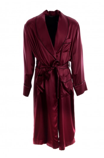 Dolce & Gabbana Men Silk Dressing Gown - G0936T FU1AU