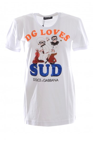 Dolce & Gabbana Women  "DG Loves Sud" Short Sleeve T-shirt - F8K74Z HH7NL
