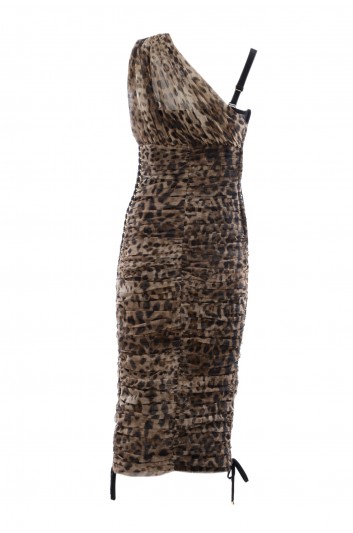 Dolce & Gabbana Women Animal Print Long Dress - F6D9YT FSEGZ