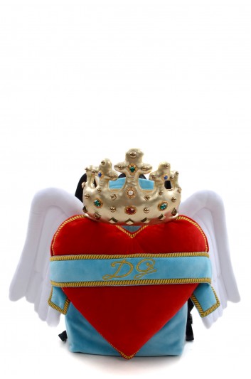 Dolce & Gabbana Women Cupido Heart & Crown & Wings Backpack - BM1566 AV324