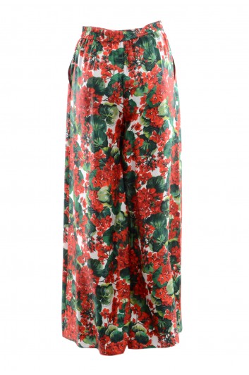Dolce & Gabbana Women Wide Flowers Trouser - FTBBFT HS1ZW
