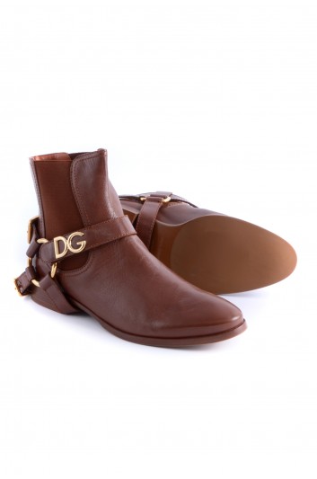 Dolce & Gabbana Women Flat DG Booties - CT0668 AW596
