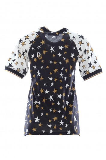 Dolce & Gabbana Camiseta Estrellas Manga Corta Mujer - F8L75T FI7F4