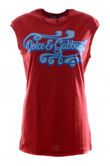 Dolce & Gabbana Camiseta sin Mangas Mujer - F8H93T HH74M