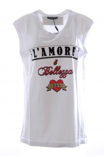 Dolce & Gabbana Camiseta sin Mangas Mujer - F8H67Z G7RKG