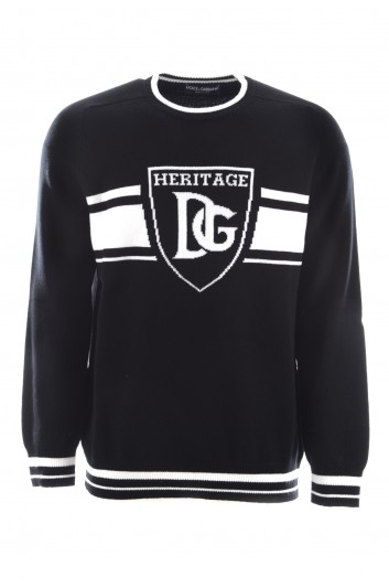 Dolce & Gabbana Men "Heritage" Crew Neck Pullover - GX883T JAWUL
