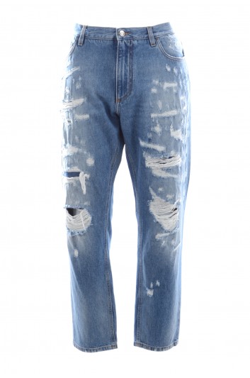 Dolce & Gabbana Men Loose Broken Jeans - GWSVAD G8EF2