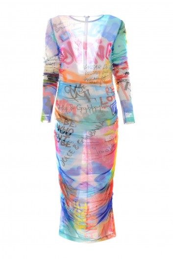 Dolce & Gabbana Women Long Graffiti Dress - F6Z2UZ GDADL