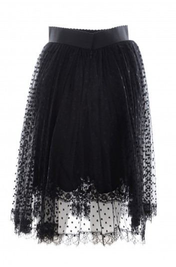 Dolce & Gabbana Women Laced Skirt - F4BSUT HLM1P