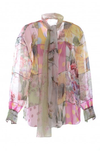 Dolce & Gabbana Women Long Sleeve Flowers Shirt - F5O41T GDY41