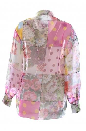 Dolce & Gabbana Camisa Flores Manga Larga Mujer - F5O41T GDY41