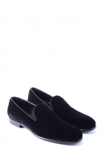 Dolce & Gabbana Zapatos Cordones Terciopelo Hombre - CA6920 A6808