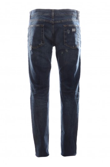 Dolce & Gabbana Men Classic Stretch Broken Jeans  - G6XOLD G8U42