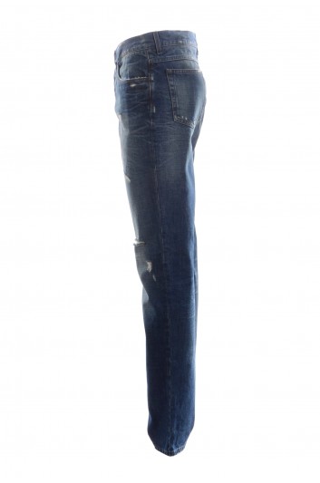 Dolce & Gabbana Men Classic Broken Jeans - G6XPLD G8U22