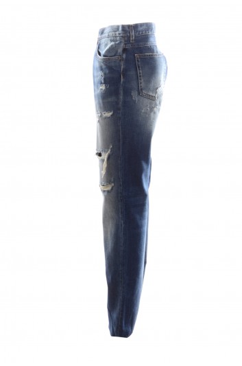 Dolce & Gabbana Men Classic Broken Jeans - G6XPLD G8U23