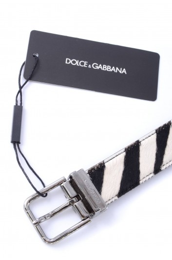Dolce & Gabbana Cinturón Cebra Hombre - BC4216 AA566
