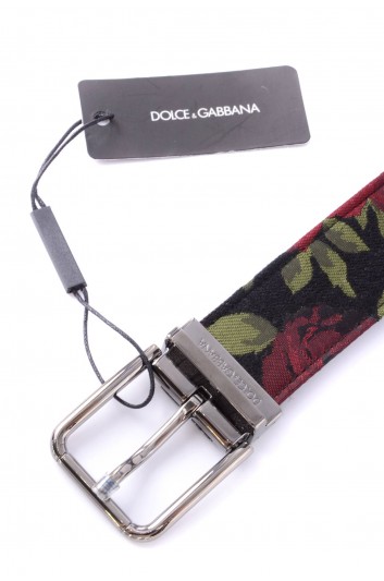 Dolce & Gabbana Cinturón Flores Hombre - BC4236 AU347