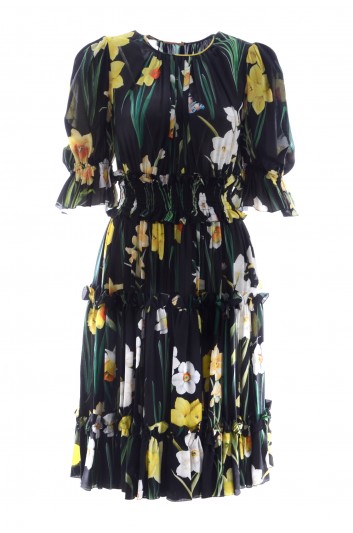 Dolce & Gabbana Women Silk Midi Dress - F6A8ET HS1WJ