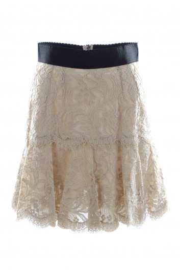 Dolce & Gabbana Women Laced Mini Skirt - F4AQWT FLM97
