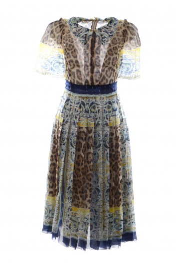 Dolce & Gabbana Women Animal Print Long Dress - F67P7T GDH49