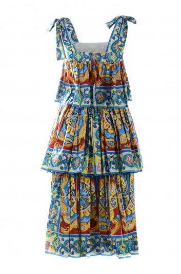 Dolce & Gabbana Women Majolica Long Dress - F6E0LT FPEB1