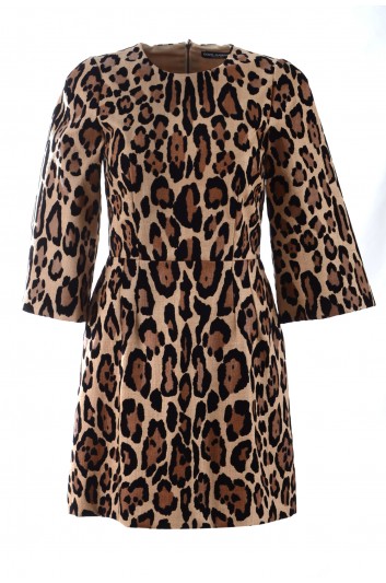 Dolce & Gabbana Vestido Medio Estampado Animal  Mujer - F6J1CT HHMXM