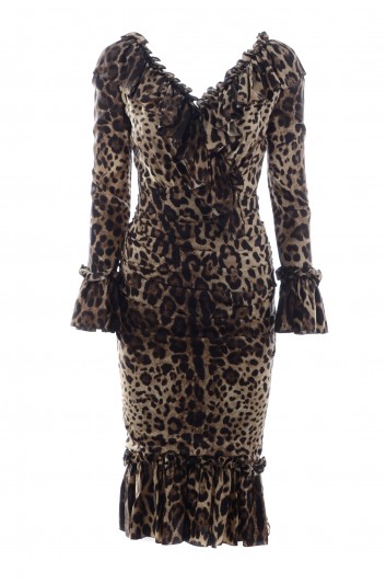 Dolce & Gabbana Women Animal Print Long Dress - F6E6DT FSADD