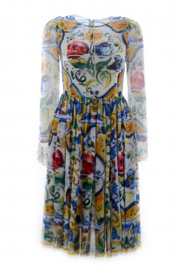 Dolce & Gabbana Women Majolica Long Dress - F6YB1T HP14L