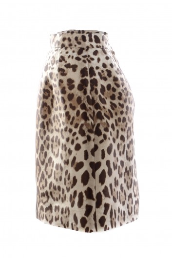 Dolce & Gabbana Falda Estampado Animal Mujer - F4T97T FS1S6