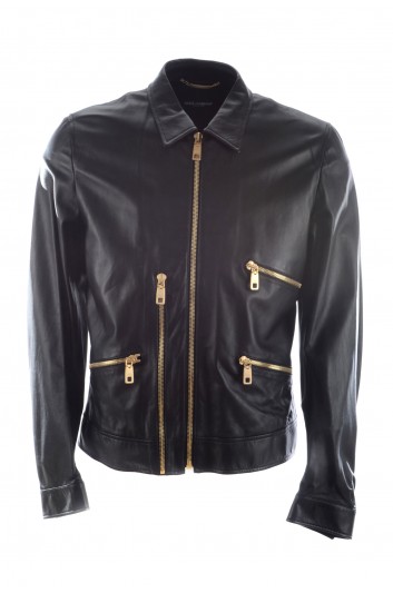 Dolce & Gabbana Men Leather Jacket - G9NA6L HULB7