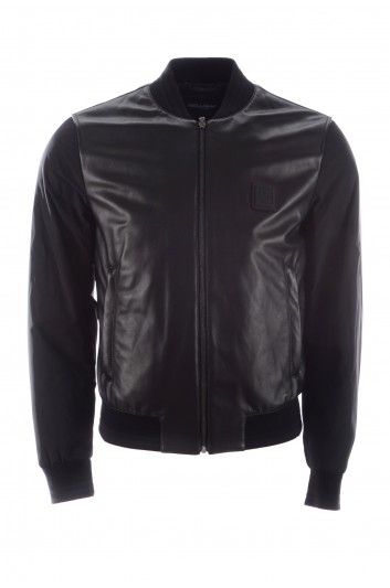 Dolce & Gabbana Men Leather Jacket - G9TS4L GEO40