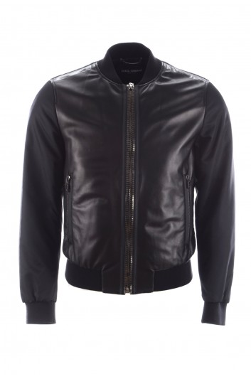 Dolce & Gabbana Men Leather Jacket - G9US2L GEO40