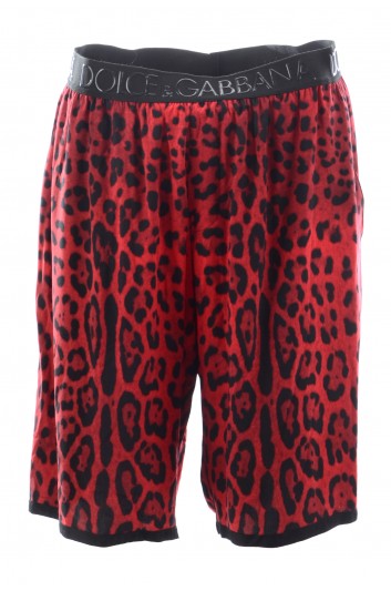Dolce & Gabbana Pantalón Corto Sport Estampado Animal Hombre - GV00AT FS8CS