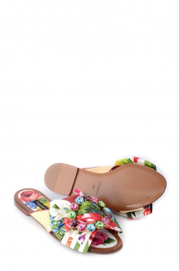 Dolce & Gabbana Flowers Jewels Sandals - CQ0351 AX440