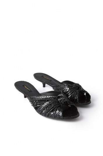 Dolce & Gabbana Women Python Heeled 3cm Sandals - CR1076 A2043