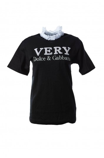Dolce & Gabbana Women Collar Short Sleeve T-shirt - F8M70Z G7XLR