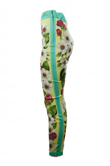 Dolce & Gabbana Women Flowers Silk Trouser - FTBJQT GDS74