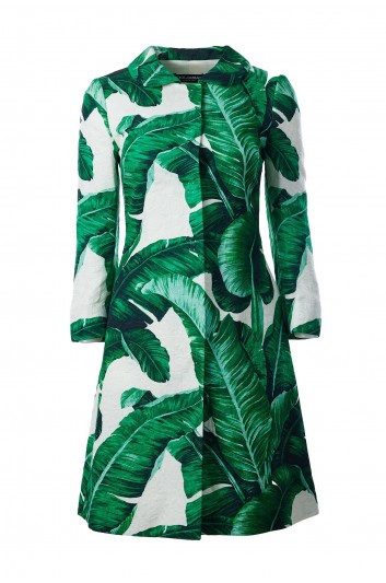 Dolce & Gabbana Women Banana Leaf Print Coat - F0N84T FSMY7