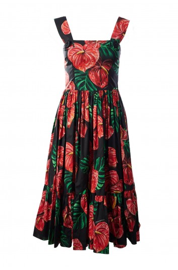 Dolce & Gabbana Women Flowers Straps Long Dress - F6C7ET FSEHO